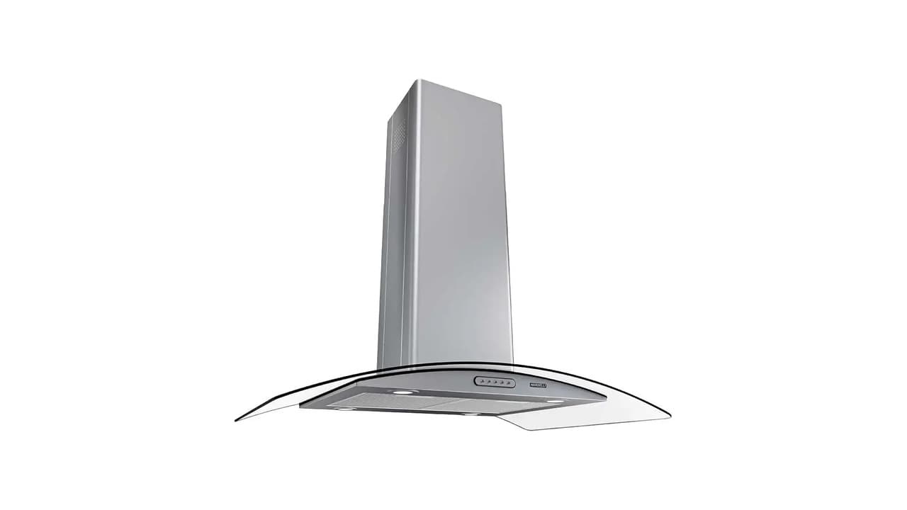 Top 10 Melhores Coifas de Ilha de Vidro Curvo: Potência e Design em Foco